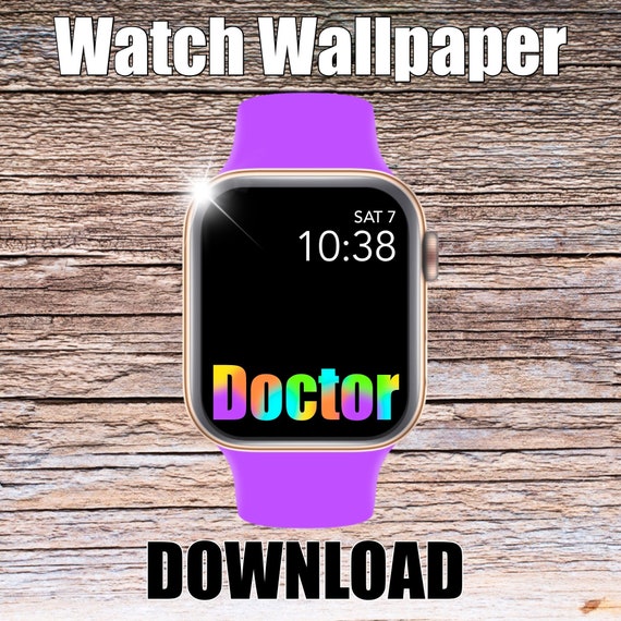 Rainbow Doctor Apple Watch Wallpaper, Apple Watch face, watch face cover, Watch Background, doctor wallpaper, Apple Watch design, fun