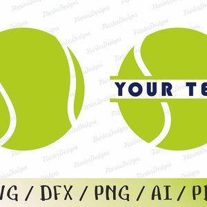 Tênis svg, bola de tênis svg, dia do jogo svg, monograma, arquivo para Cricut e silhueta, bola esportiva svg, download instantâneo, eps, dxf, ai, pdf