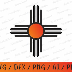 Zia Symbol SVG, Digital SVG, Digital Download, Southwest Symbol SVG File, Zia Printable