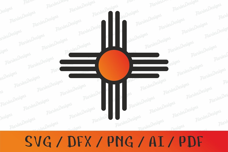 Zia Symbol SVG, Digital SVG, Digital Download, Southwest Symbol SVG
