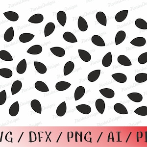Sementes de melancia svg, arquivo de corte vetorial de melancia, SVG de verão para CriCut, silhueta cameo jpg, png, dxf, ai, clipart de melancia, fruta pdf