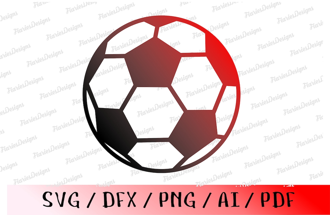 Football Soccer Ball SVG File for Cricut, Silhouette, Laser Cutter, DIY ...