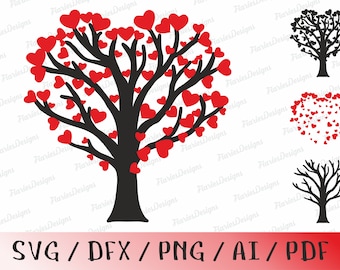 Vector WEDDING TREE Silhouette AI Eps Pdf Png Svg Dxf - Etsy