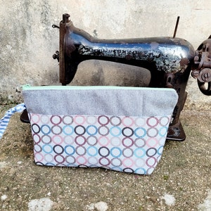 POUCH DELIZIE INVERNALI, zip pouch, box pouch, purses for women, purses bag, purses handmade, make-up pouch, zipper purse, bag and purses