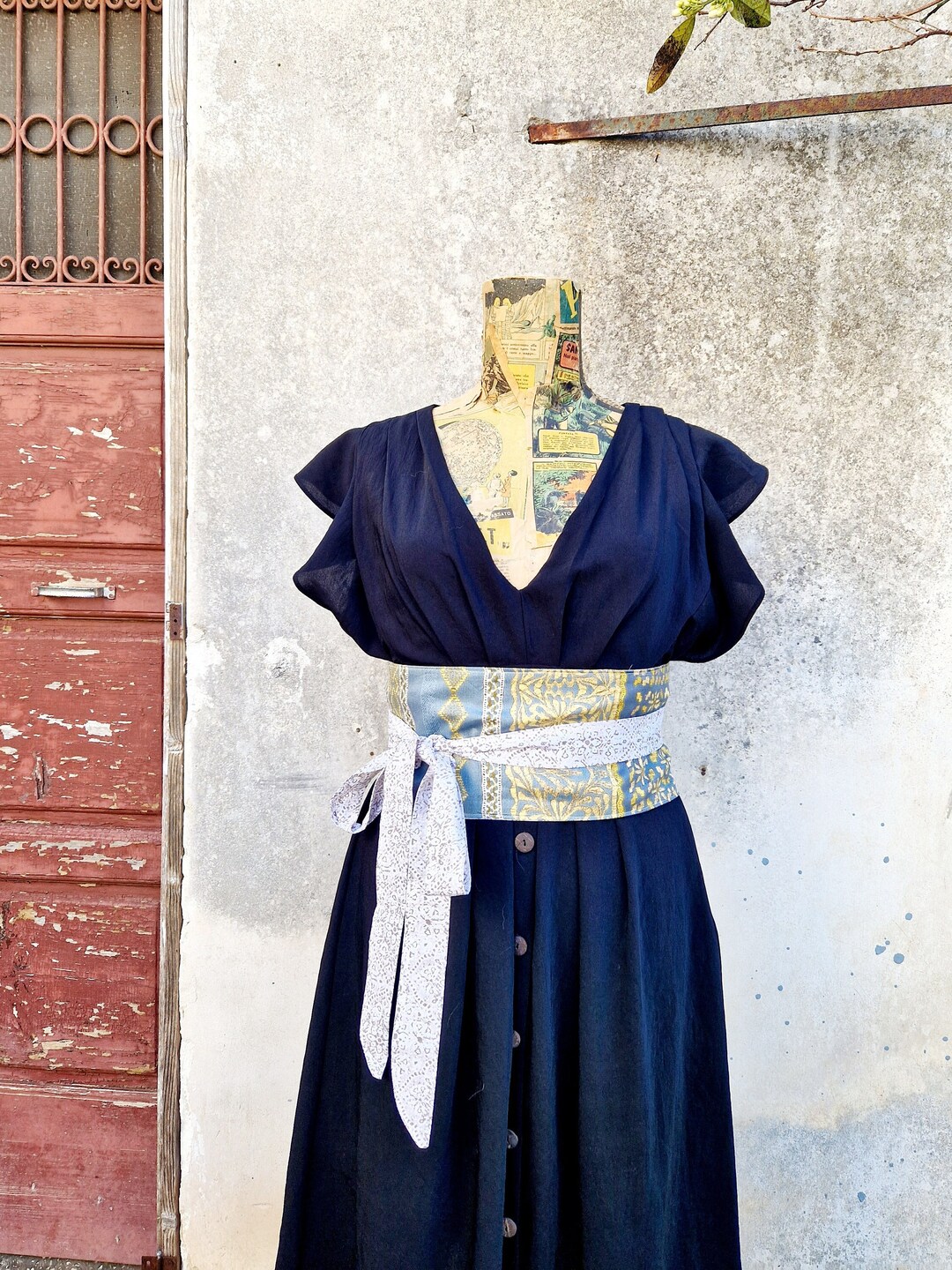 Law Anthropologie Obi Belt Linen Waist Belt, Obi Belts For Women