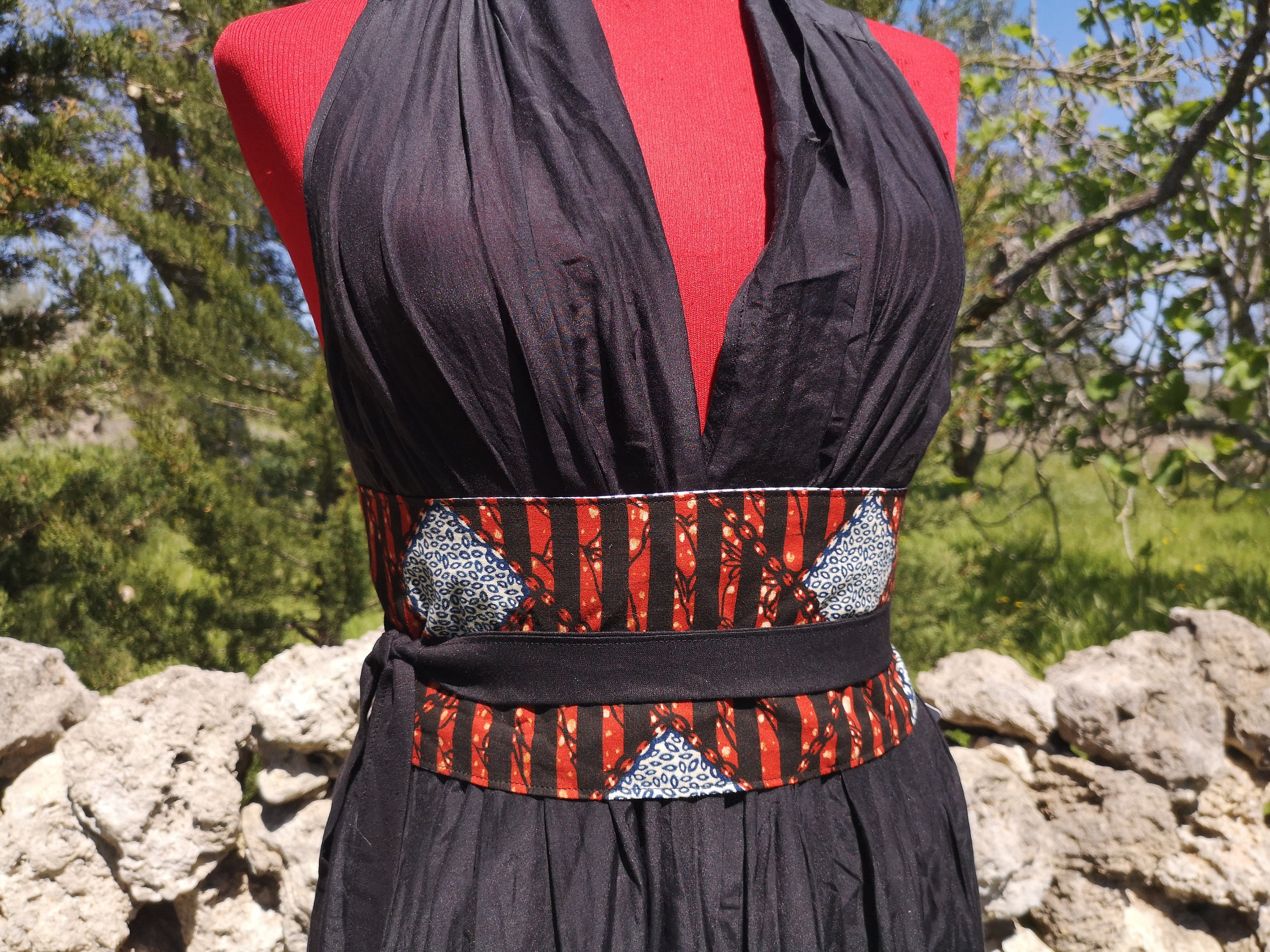 OBI Belt OMBRE AFRICANE African Obi Belt Cotton Obi Belt Etsy