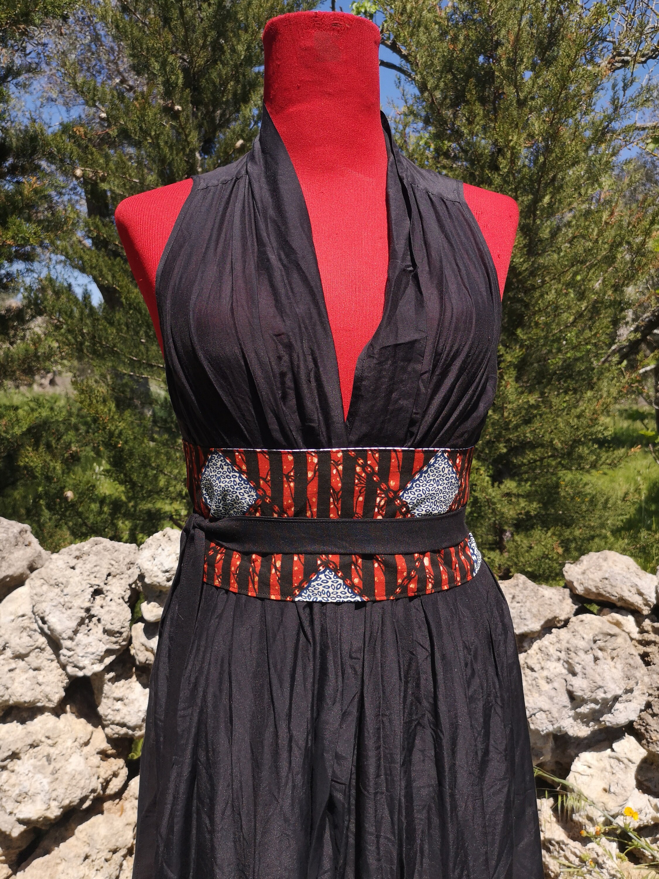 OBI Belt OMBRE AFRICANE African Obi Belt Cotton Obi Belt Etsy