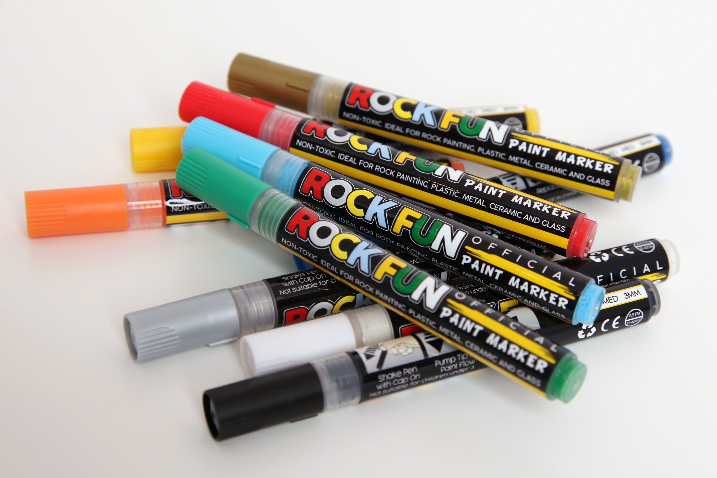 Posca PC-1M Extra Fine Paint Marker Pens 1mm Bullet Tip Nib Writes on Any  Surface Glass Stone Wood Metal Fabric Plastic 