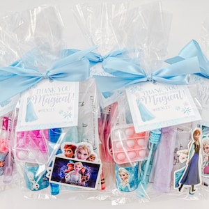 Frozen Goodie Bag Party Favors, Ice Princess Goodie Bag, Custom Frozen Party Favor, Frozen Party Decor, Kids Frozen Party Bag Party Favor