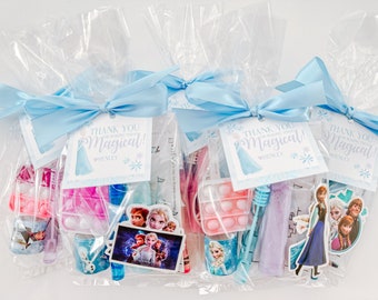 Frozen Goodie Bag Party Favors, Ice Princess Goodie Bag, Custom Frozen Party Favor, Frozen Party Decor, Kids Frozen Party Bag Party Favor