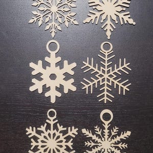 Snowflake Ornament set of 6