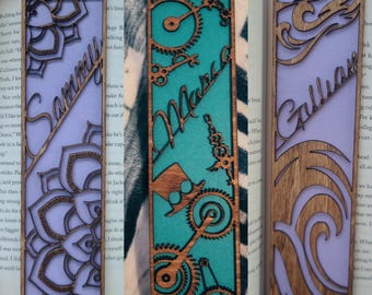 Personalized, Custom Wooden Bookmarks