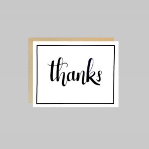 Thanks Card | Simple, Minimalist Greeting Card