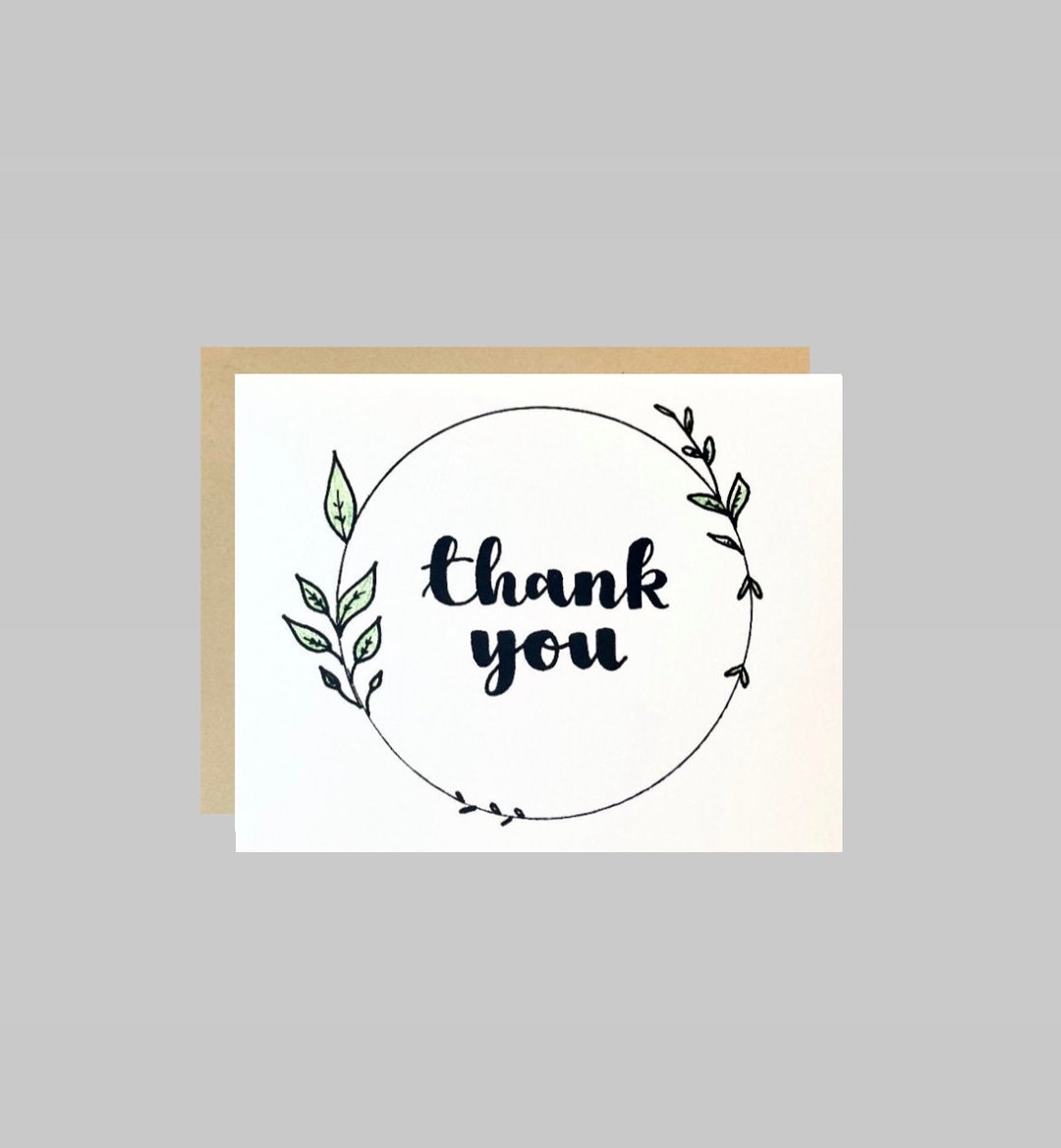 Thank You Card - Etsy