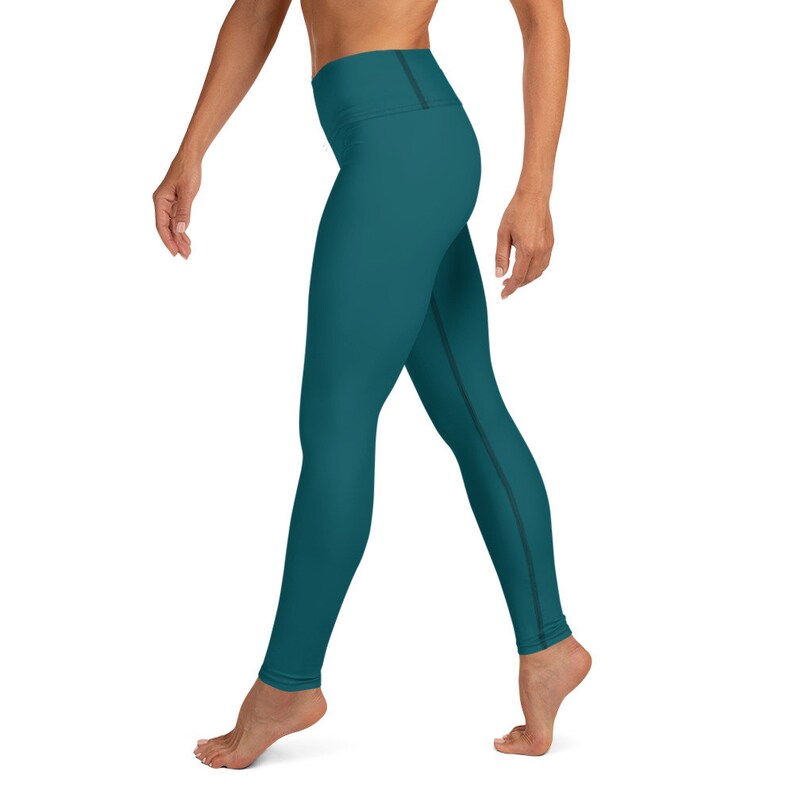 Yoga Leggings Teal Yoga leggings for women Teal Yoga Pants