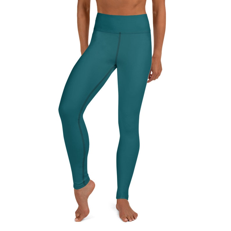 Yoga Leggings Teal Yoga leggings for women Teal Yoga Pants