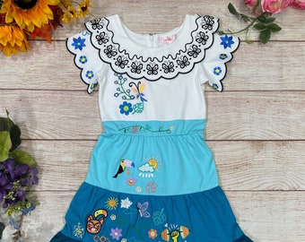 Princess Dress beautifully embroidered to create the magical theme for Birthdays, Cosplay and other Special Occasions.