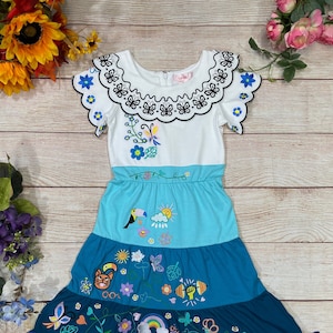 Princess Dress beautifully embroidered to create the magical theme for Birthdays, Cosplay and other Special Occasions.