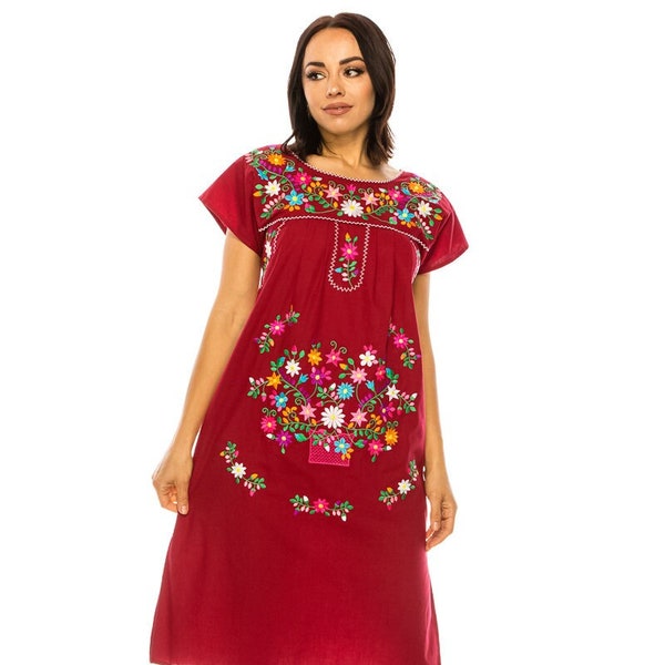 unik Embroidered Traditional Mexican Dress Size S-3X WD2058 Part 2