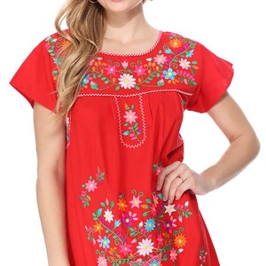 unik Embroidered Traditional Mexican Dress Size S-3X WD2058 image 3