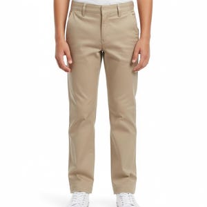unik Boy's Uniform Twill Pants Flat Front Pants 5-16