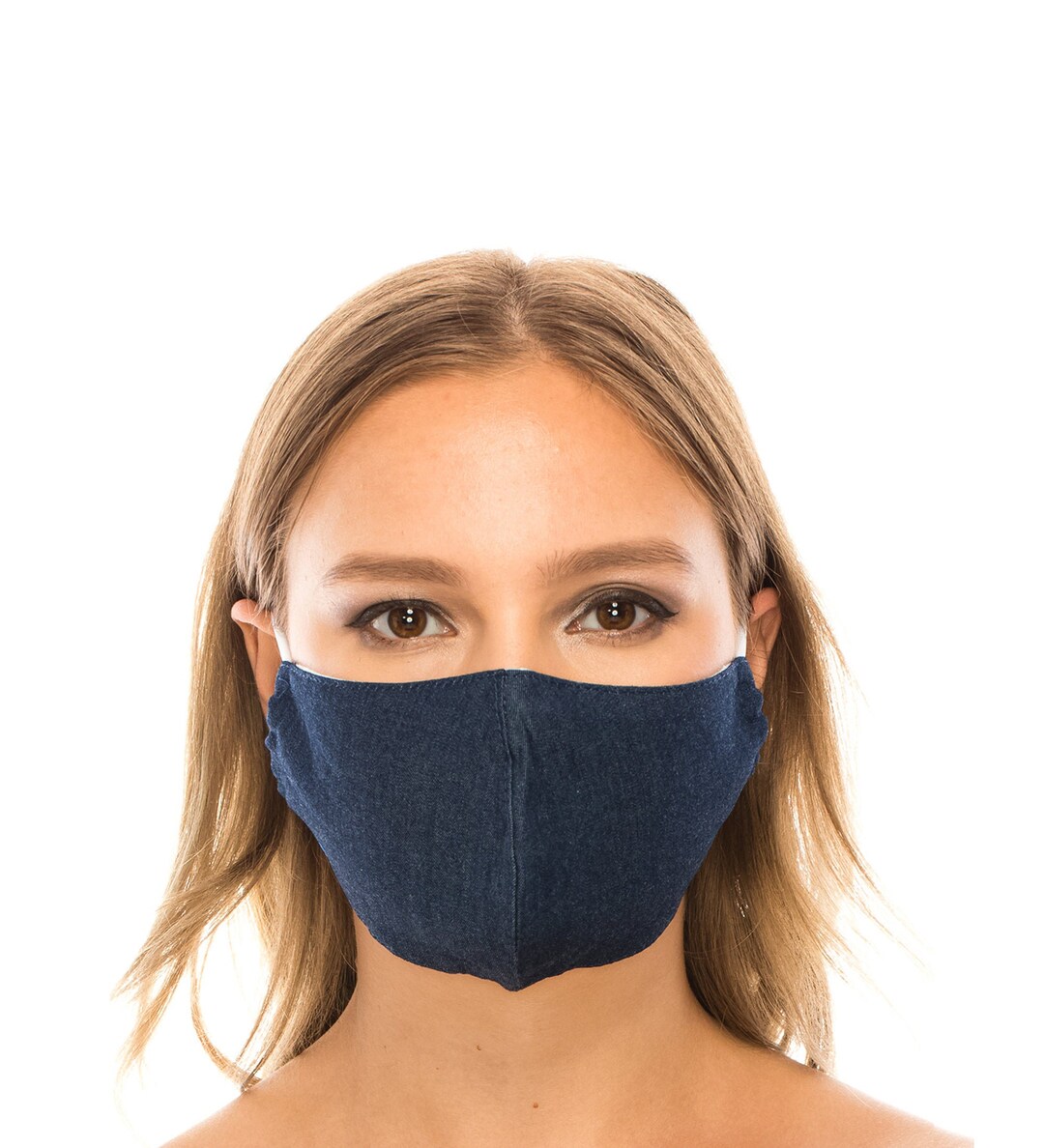Denim Face Mask, 100% Cotton, 2 Layers, Designer Denim, Washable ...