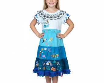 Princess Dress beautifully embroidered to create the magical theme for Birthdays, Cosplay and other Special Occasions.