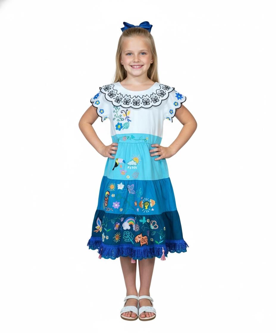 white christmas dresses Mirabel Dress Fully embroidered inspired Cosplay costume – MJcostume main image 0