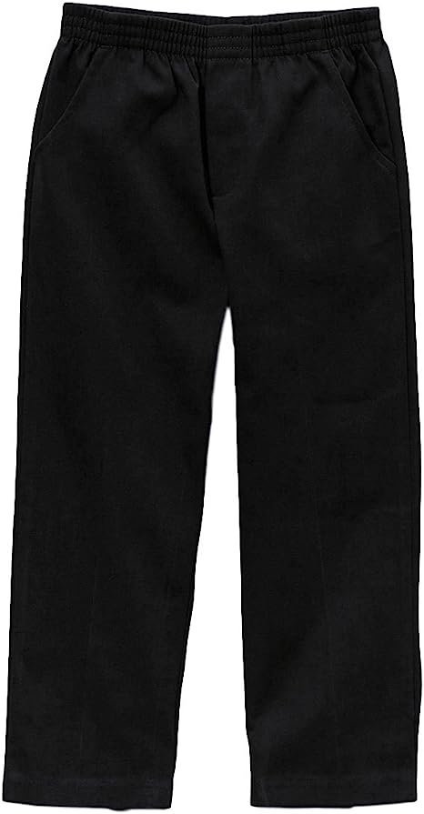 Pantaloncini Uniforme Scolastica Per Ragazzi – Modello Pull-up Con Elastico In Vita, Colore Nero E Grigio, Taglio Al Ginocchio - 3