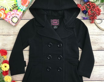 unik Girl Fleece Coat with Lined Hood