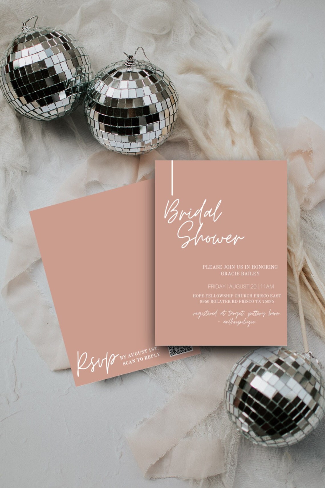 Bridal Shower Template Digital Download - Etsy