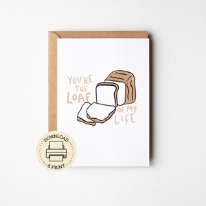 i love you greeting card | printable card| card for partner| digital download| reusable greeting card| pun card for friends