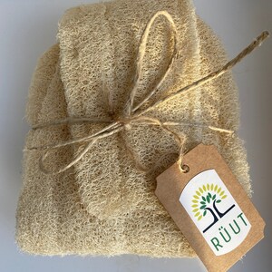 Bodylife Peeling-Waschhandschuh Aus ägyptischem Luffa & Baumwolle – Für Weiche, Porentief Gereinigte Haut