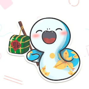 Naklejka winylowa zodiaku węża noworocznego | Naklejki kawaii, Naklejki | Urocza naklejka winylowa, Planer, Laptop, Pamiętnik, Notatnik, Naklejki na telefon