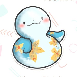 Słodka naklejka winylowa z wężem zodiakalnym | Naklejki Kawaii, Naklejki zodiakalne | Słodka naklejka winylowa, Planer, Laptop, Pamiętnik, Notatnik, Naklejki na telefon