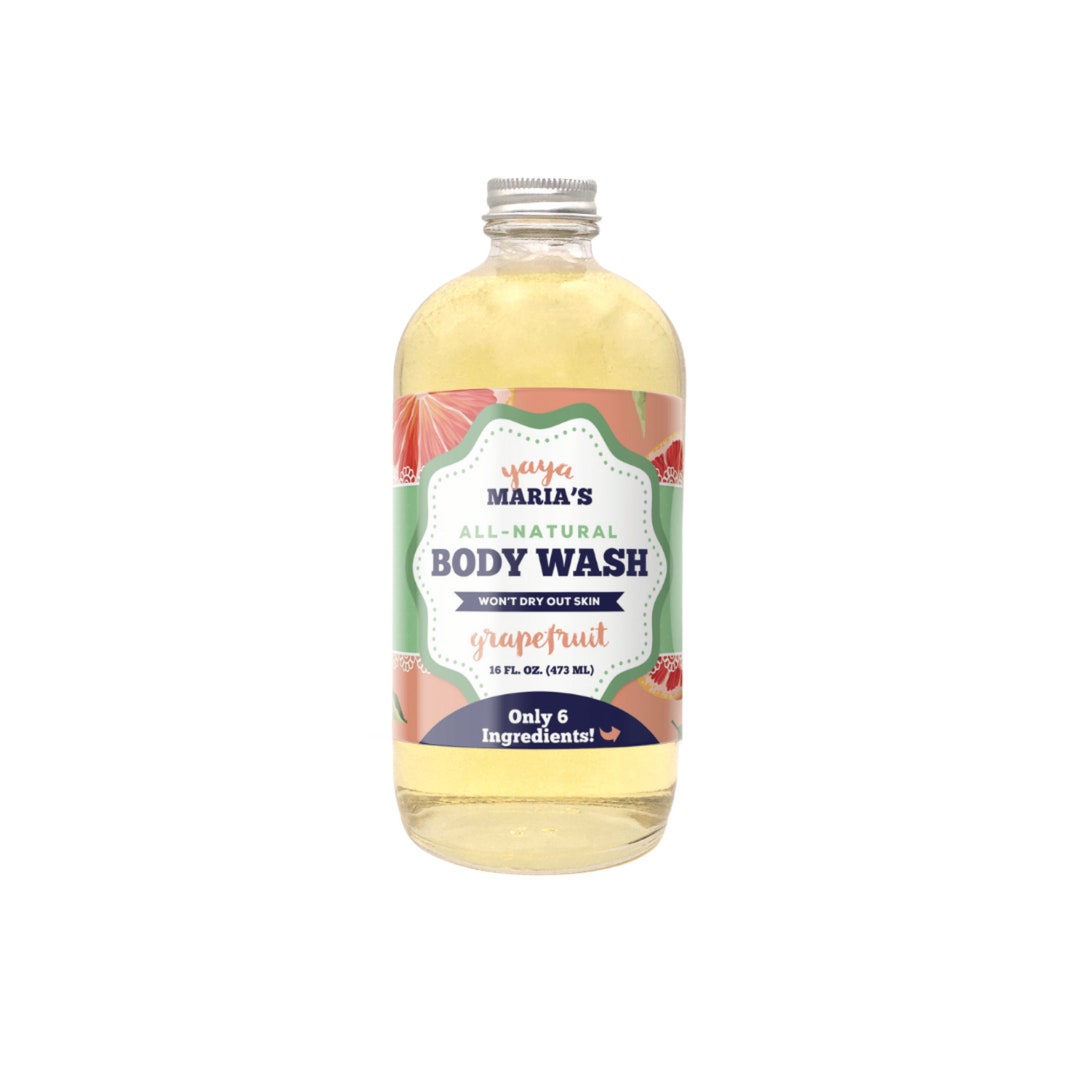 Zerowaste Natural Body Wash Glass Bottle Plastic Free Only Etsy
