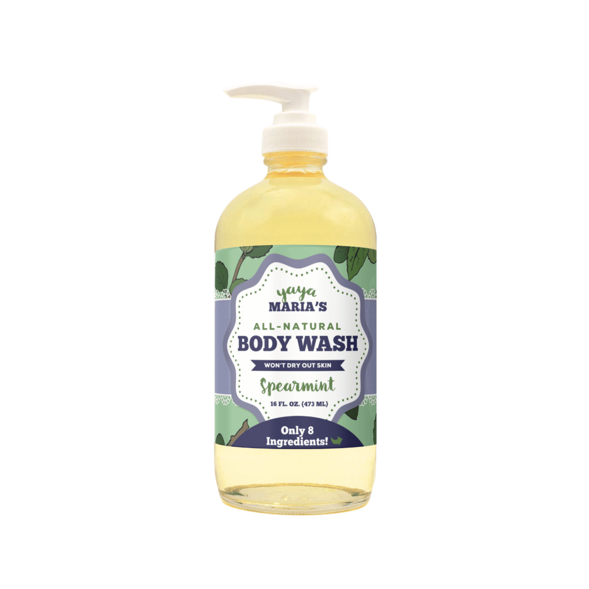 Zerowaste Natural Body Wash, Glass Bottle, Plastic Free, Only 8