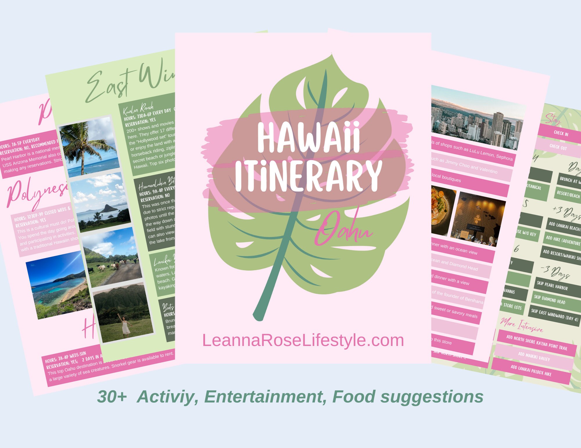 Oahu Itinerary 4 to 10 Day Flexibility With 30 Activity, Food, and
