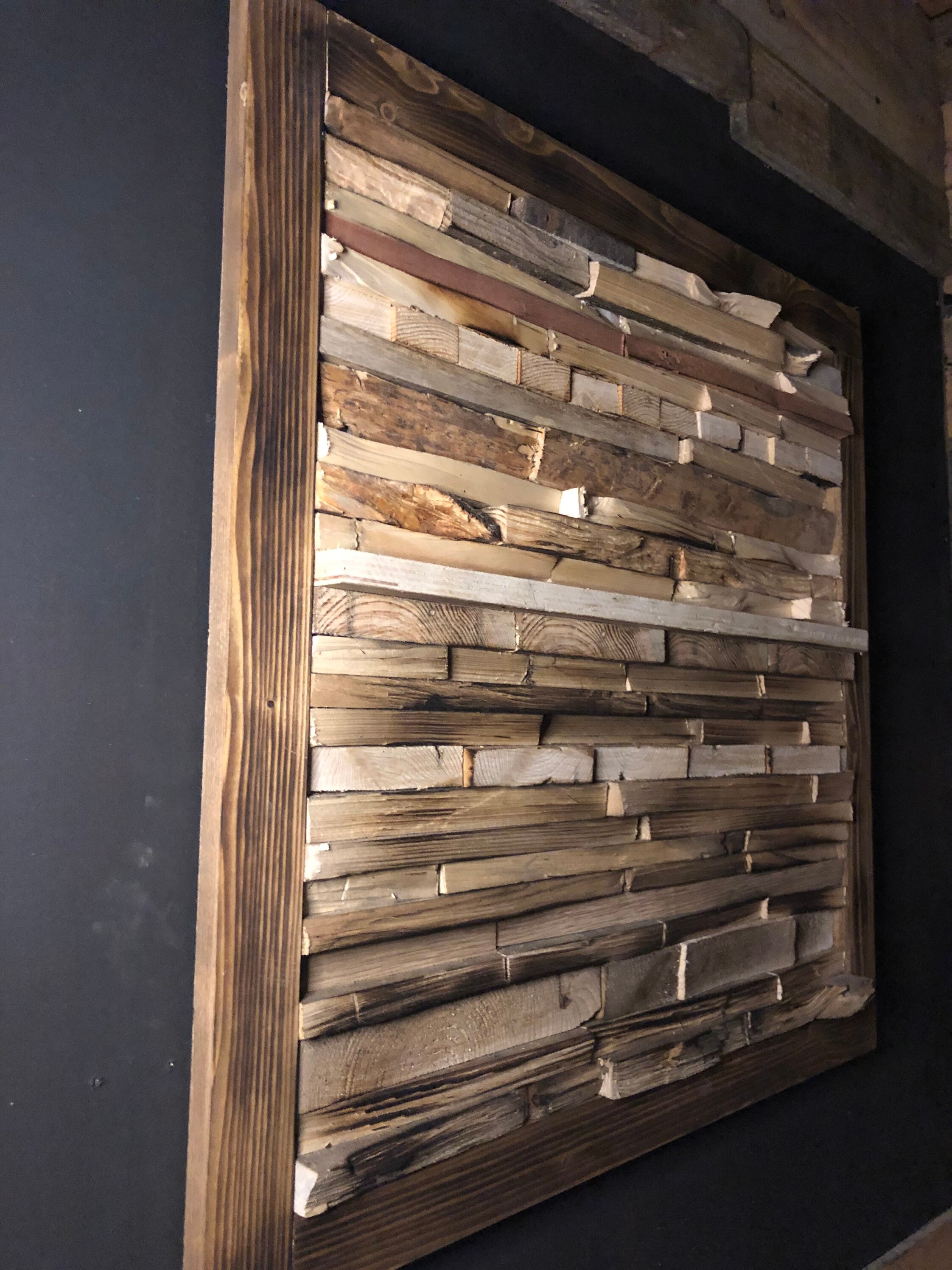 Sound diffuser/Handmade Wooden Art/ Wooden Panel/Reclaimed Etsy