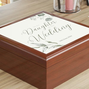 To My Daughter On Her Wedding Day Gift Box Jewelry Box