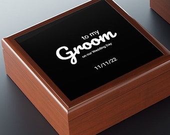 To My Groom On Our Wedding Day Gift Box Personalized