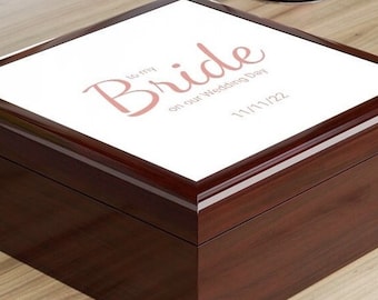 To My Bride Gift Box To My Bride On Our Wedding Day Personalized