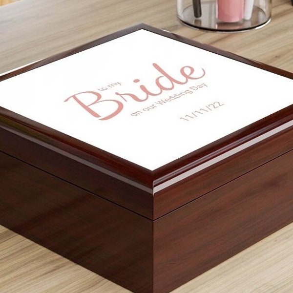 To My Bride Gift Box To My Bride On Our Wedding Day Personalized