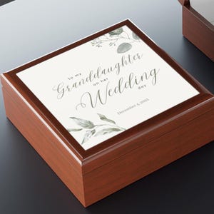 To My Granddaughter Gift Wedding Day Gift Box On Her Wedding Day Personalized Box