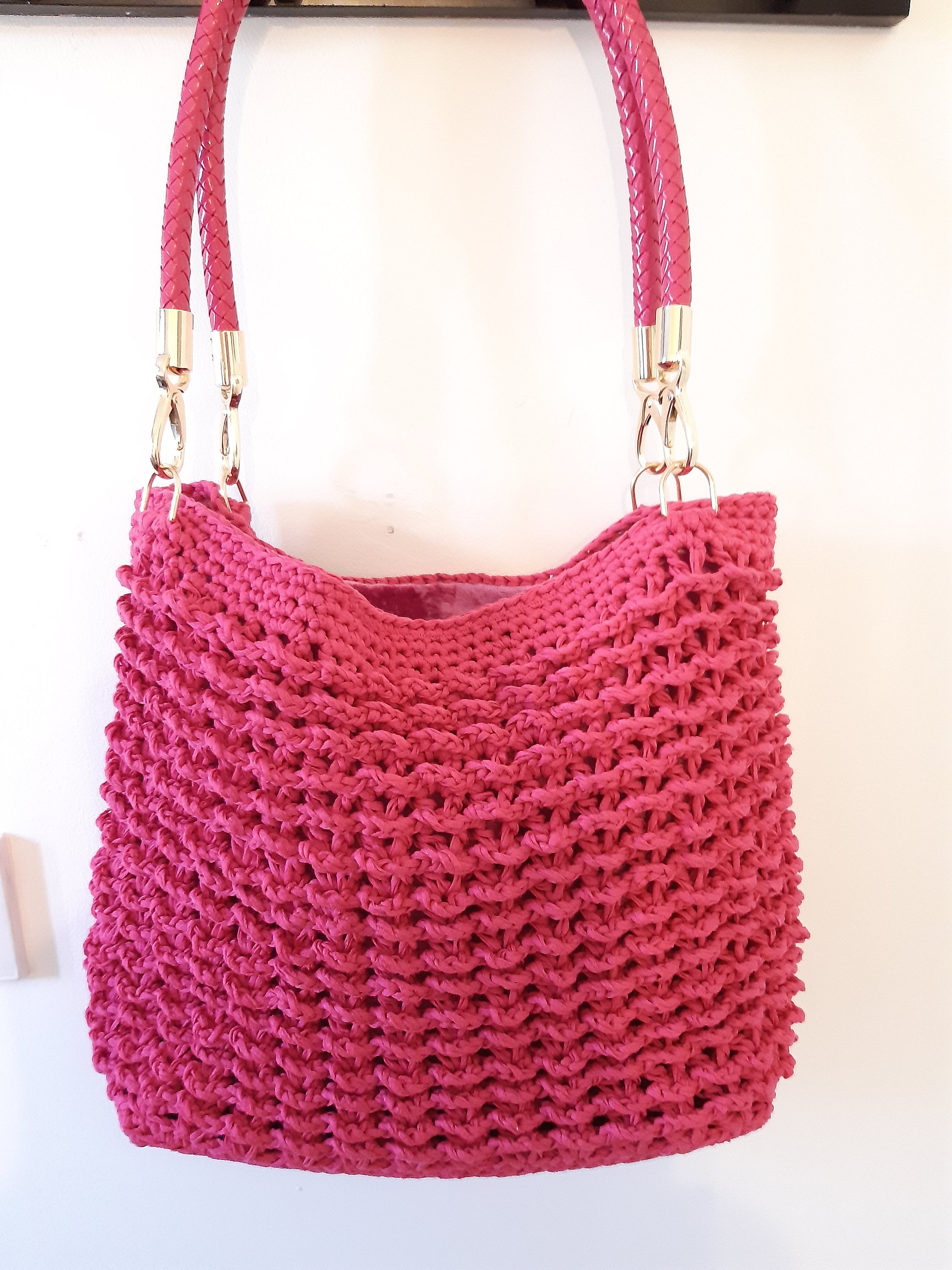 ★TOUT Y EST★ TSW Wavy Crochet Bag Pink SWBGCC001PN Amazon.com: Stizimn Crochet Summer Beach Tote Shoulder Hobo