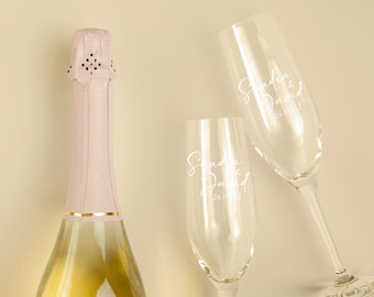 Champagne Glass Labels Etsy France