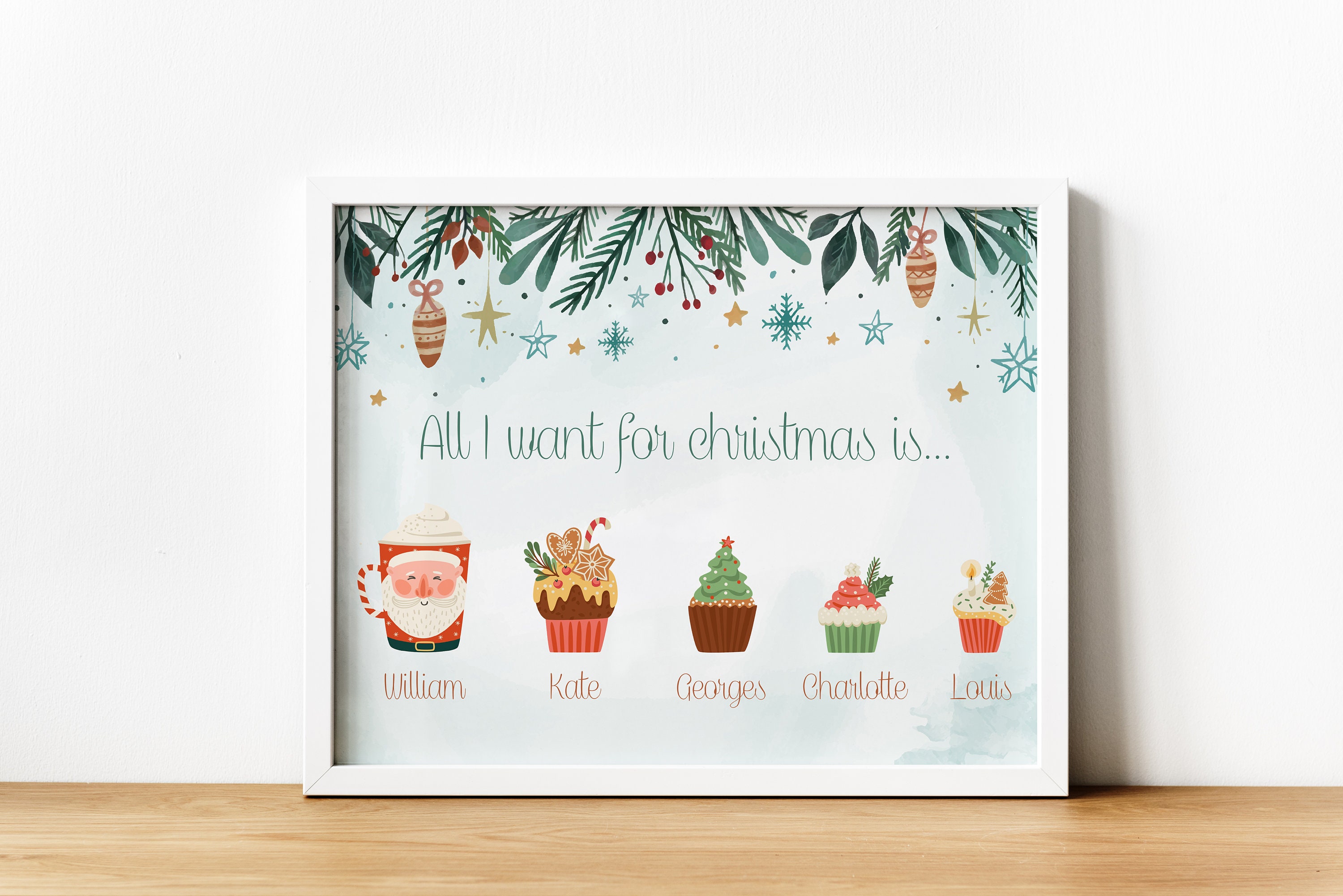 Affiche Fete de Noel - All I Want For Christmas Is ...