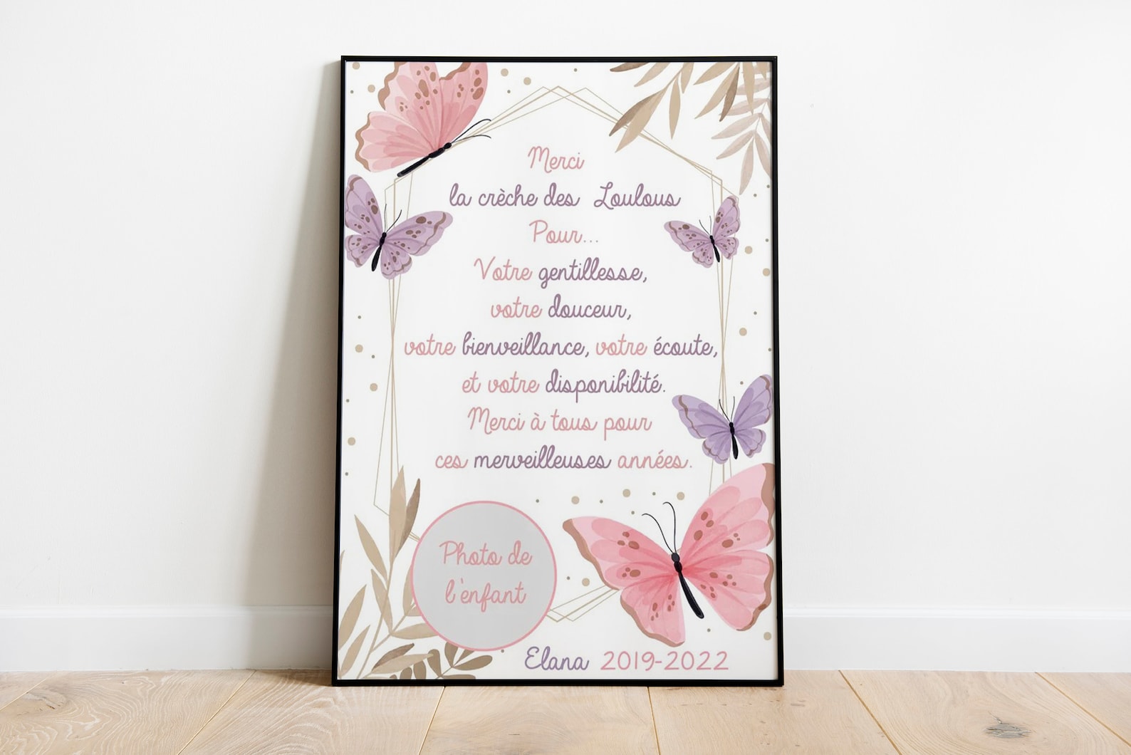 Affiche remerciement creche - ecole - atsem - Etsy France