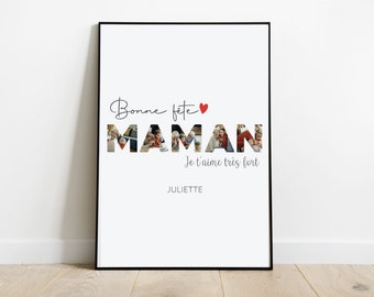 パーソナライズされたお母さんポスター、家の装飾用の母の日ポスター、お母さんへのギフト、ファーストネームプリントポスター