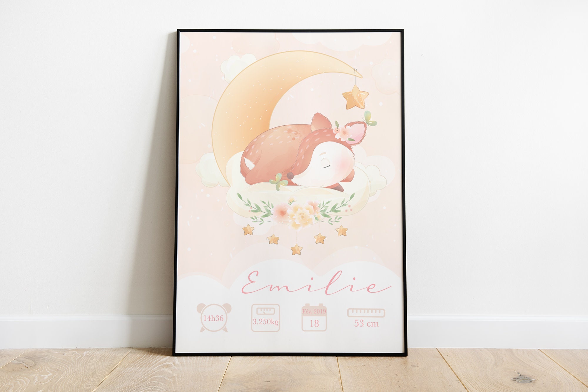 Affiche de Naissance Faon